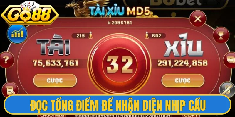 Đọc tổng điểm để nhận diện nhịp cầu 