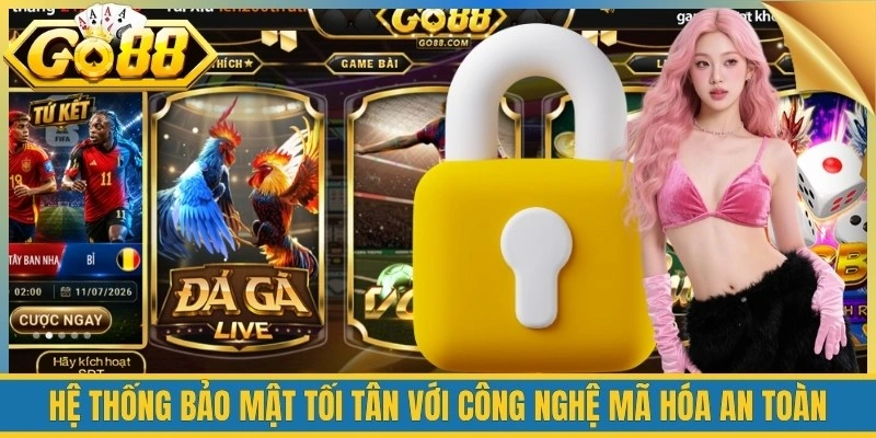 Hệ thống bảo mật tối tân với công nghệ mã hóa an toàn