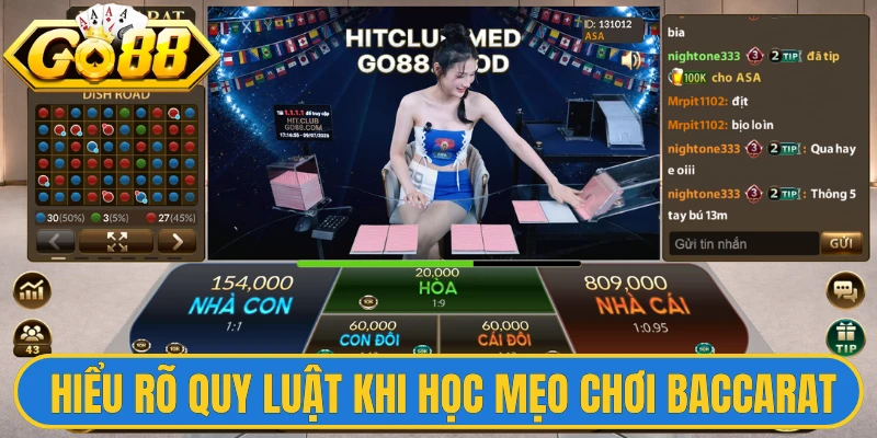 Hiểu rõ quy luật trước khi học mẹo chơi baccarat thắng lớn