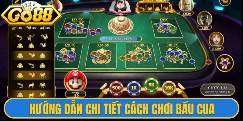 Cách Chơi Bầu Cua Chi Tiết Hướng Dẫn Từ A - Z Thao Tác 2 Hướng dẫn từ A - Z chi tiết cách chơi bầu cua