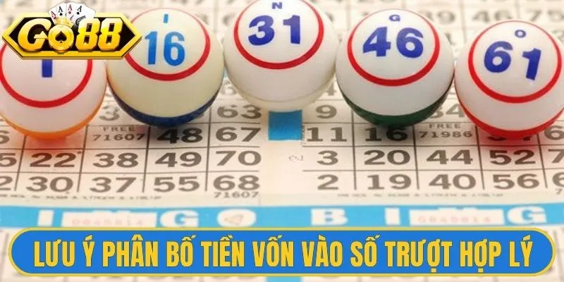 Lưu ý phân bố tiền vốn vào số trượt hợp lý