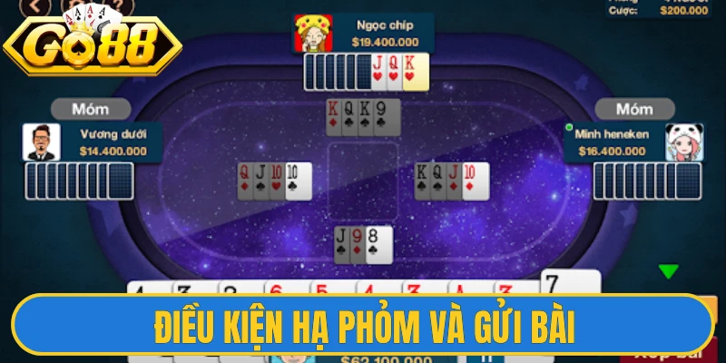 Phỏm Go88 - Quy Tắc Đánh Bài Tá Lả Chi Tiết Từ Chuyên Gia 2 Điều kiện hạ phỏm và gửi bài sau khi vòng 4 kết thúc