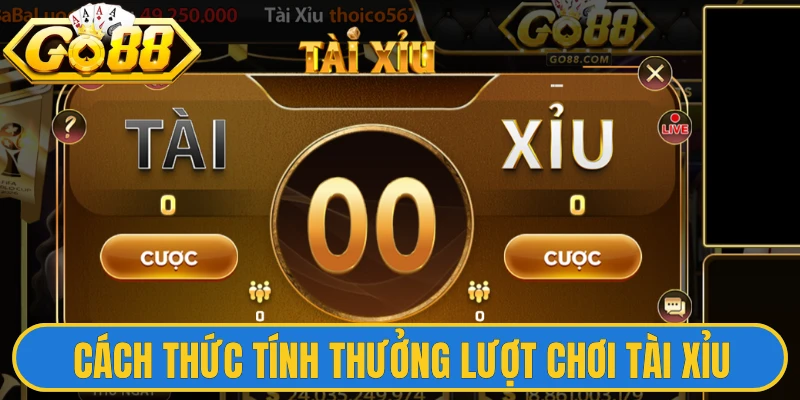 Cách thức tính thưởng sau khi đã hoàn tất lượt chơi tài xỉu
